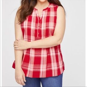 CLEARANCE SALE! 
Camp Rose Pleat-Neck Tank